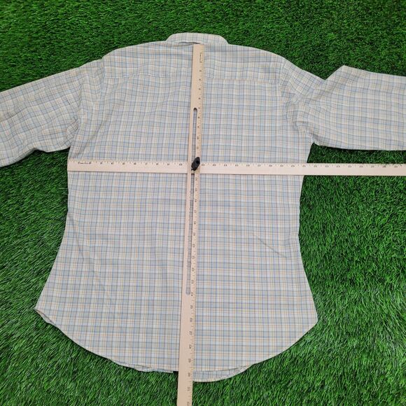 Vintage 80s LEVIS Button Shirt Large 21x30 Blue - Picture 7 of 10